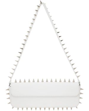 Abra Spike Baguette Bag - White