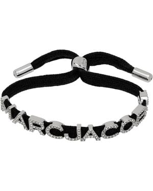 Marc Jacobs Laced Logo Bracelet - Black