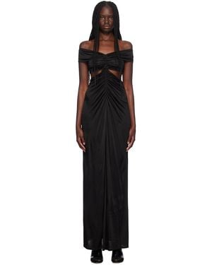 Atlein Cutout Maxi Dress - Black