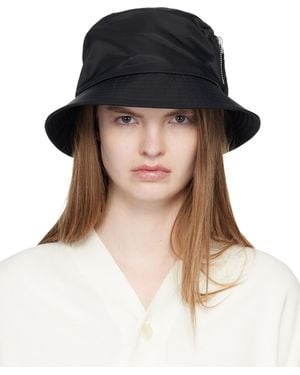 Sacai Single Brim Pocket Bucket Hat - Black