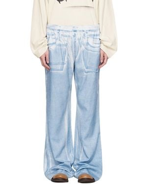 Acne Studios Casual Printed Pants - Blue