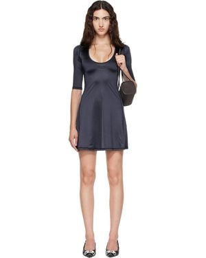 DIESEL Robe Courte D-Elphin Noire - Bleu