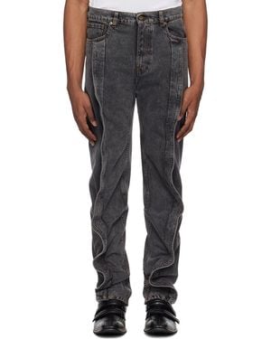 Y. Project Banana Slim Jeans - Black