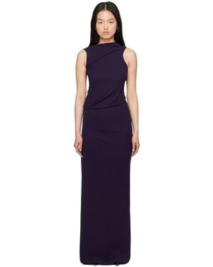 AARON ESH Cowl Neck Maxi Dress - Black