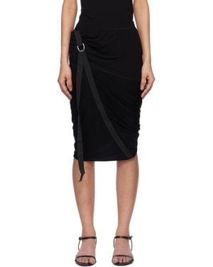 Helmut Lang Wind Midi Skirt - Black