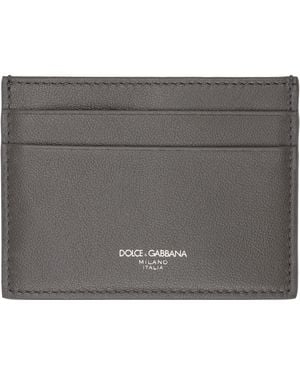 Dolce & Gabbana グレー カーフスキン カードケース