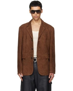 Tonywack Tailored Suede Blazer - Black