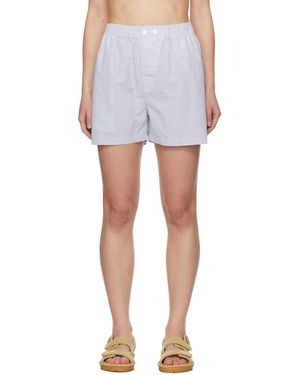 Bottega Veneta Checked Shorts - White