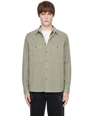MM6 by Maison Margiela Khaki Cotton Overshirt - Green