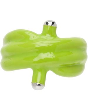 Columbia Ssense Exclusive Alan Crocetti Edition Double Knot Ring - Green