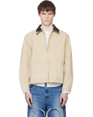 Carne Bollente 'Moto Rabbit Rides Again' Denim Jacket - Blue