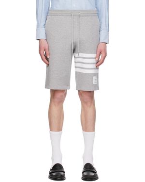 Thom Browne Thom E グレー 4-bar ショートパンツ - ブラック