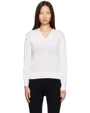 NOTHING WRITTEN Sane V-Neck Sweater - White