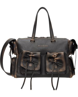 Acne Studios ブラウン Multipocket トートバッグ - ブラック