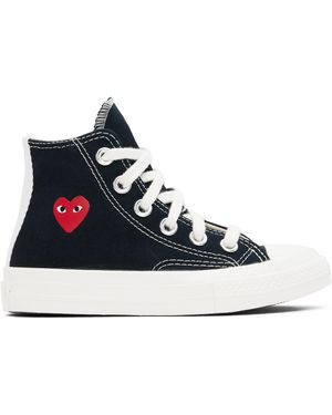 COMME DES GARÇONS PLAY キッズ｜Converseエディション ブラック Chuck 70 Og シングルハート ハイカットスニーカー