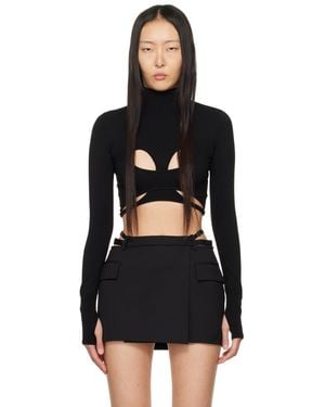 Dion Lee Mobius Loop Long Sleeve T-Shirt - Black