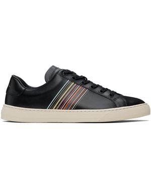 Paul Smith Black Leather Hansen Trainers