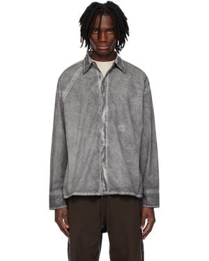 A_COLD_WALL* グレー Dissect シャツ - ブラック