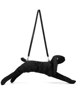 Simone Rocha Satin Hare Crossbody Bag - Black