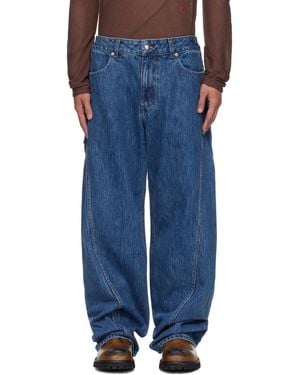 Eckhaus Latta Bend Jeans - Blue