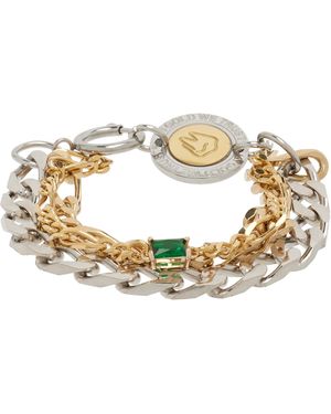 In Gold We Trust Bracelet À Chaines Exclusif À Ssense - Métallisé