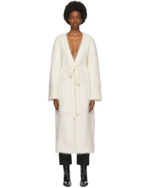 TOTEME White Alpaca Sa Rocha Cardigan