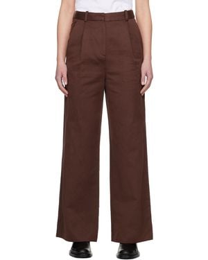 Loulou Studio Brown Idai Trousers