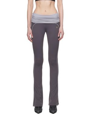 MISBHV Ray Lycra Flared Wrapped Sport Pants - Black