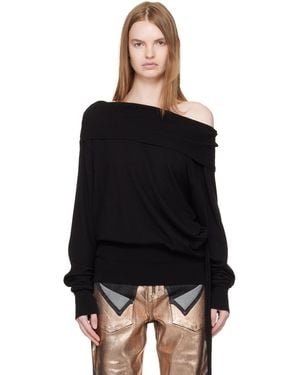 OTTOLINGER ブラック Upside Down ニット プルオーバー