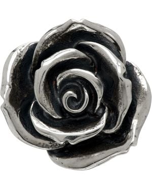 Emanuele Bicocchi Rose Stud Single Earring - Metallic