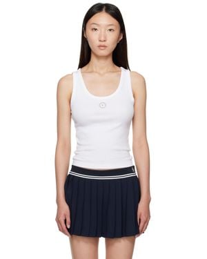 Sporty & Rich 'Srhwc' Baby Rib Tank Top - White