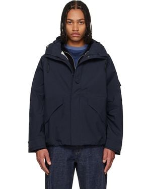 Nanamica 2L Nylon Gore-Tex Cruiser Jacket - Blue