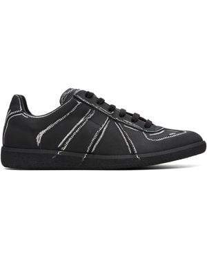 Maison Margiela Chalkboard Replica Sneakers - Black