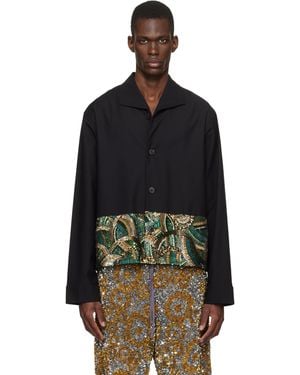 Dries Van Noten Sequinned Shirt - Black