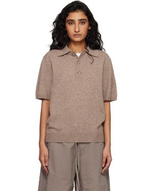 Entire studios Polo À Manches Courtes En Tricot - Neutre