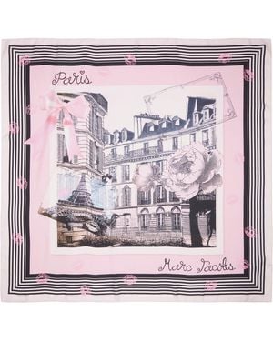 Marc Jacobs Ssense Exclusive 'The Silk' City Scarf - Pink