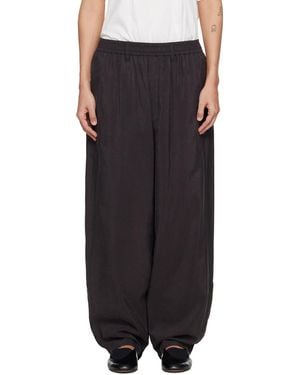 Ssstein Silk Nylon Track Pants - Black