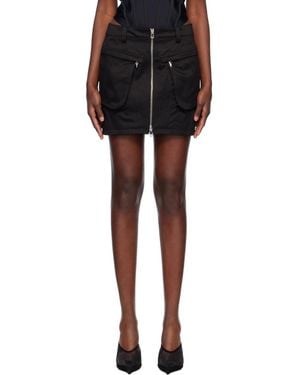 Mugler Cargo Miniskirt - Black