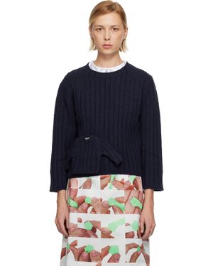 Sandy Liang Pull Carlow Bleu Marine