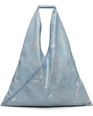MM6 by Maison Margiela Classic Triangle Tote - Blue
