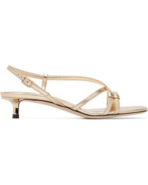 Jimmy Choo Farris 35 Heeled Sandals - Metallic