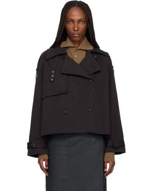 Proenza Schouler Label Yasmin Cropped Trench Coat - Black