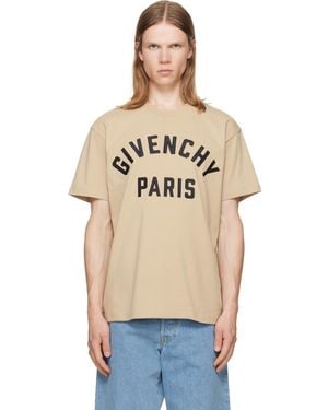 Givenchy Paris' Cotton T-Shirt - Natural