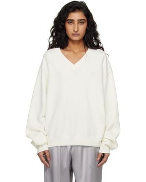 Skims 'Sweater Knits' Pullover V-Neck Jumper - White