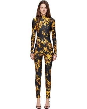 Versace Jeans Couture Barocco Porcelain Jumpsuit - Black