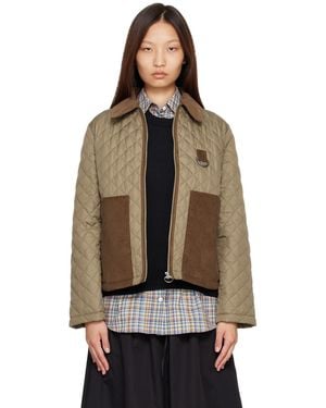 Barbour Blouson Matelassé Aylesby Kaki - Marron