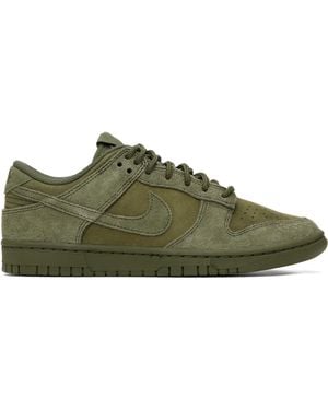 Nike Khaki Dunk Low Retro Se Trainers - Green