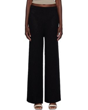 TOTEME Wide-Leg Pants - Black