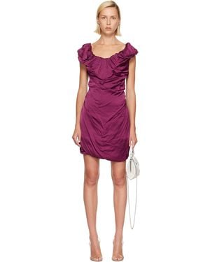 Vivienne Westwood Burgundy Twisted Ginnie Minidress - Red