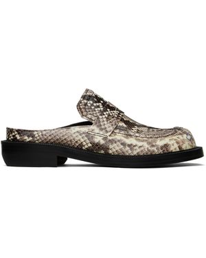 Adererror Curve Mu02 Slip-On Loafers - Black
